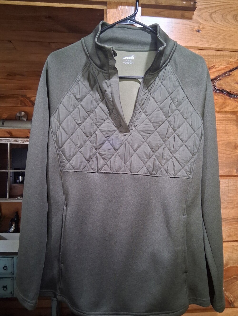 Avia - Quilted 1/4 zip pullover - M (EUC - Like New)